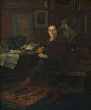 Jules Bastien-Lepage Albert Wolff in His Study oil painting picture